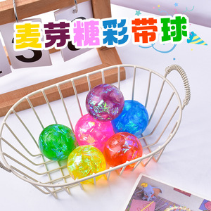 ลูกบอลบีบสีรุ้งเหลือบมุกใส TPR ของเล่นบีบคลายเครียด ของชำร่วยงานปาร์ตี้ ขายส่ง - Product Image 5