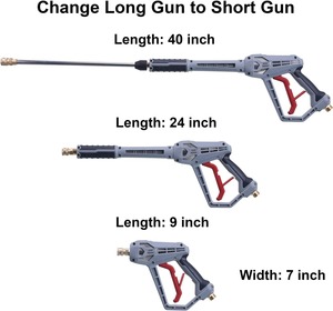 Pistola de Lavado a Presión con Varilla de Extensión, Boquillas para Pistola de Lavado a Presión con Soporte para Boquillas - Product Image 4