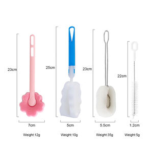 Atlas Lightweight Long Handle Eco-Friendly <b>Plastic</b> Sponge Brush Multi-Purpose Cup Straw <b>Cleaner</b> Dishwasher Safe Kitchen Cleaning - Product Image 5