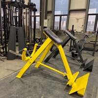 Máquina de entrenamiento con carga de placas para gimnasio comercial, fabricada en China, para uso doméstico, con barra en T y nivel de inclinación ajustable.