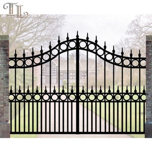 Cancello moderno in ferro battuto ultimi disegni del cancello principale cancello del vialetto del garage del giardino in metallo semplice - Product Image 3