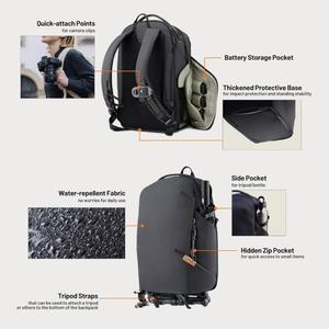 حقيبة ظهر جديدة للكاميرا سعة 16 لتر للابتوب/كاميرات DSLR، حقيبة للتنقل اليومي - Product Image 4