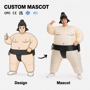 Costume <span class=keywords><strong>de</strong></span> mascotte gonflable personnalisé pour Halloween, lutteur <span class=keywords><strong>de</strong></span> <span class=keywords><strong>sumo</strong></span>, costume <span class=keywords><strong>de</strong></span> mascotte gonflable pour adultes - Product Image 1