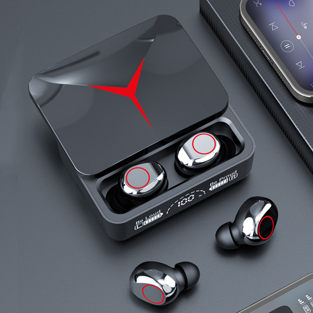 M90 LED Display TWS Headphones Gaming Headset Audifonos for Bluetooth Wireless Earbuds Power Bank Digital Display Battery