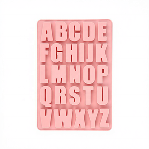 Moule en silicone à 26 cavités en forme de lettres de l'alphabet, antiadhésif, sans phtalates, grande profondeur, pour chocolat, crayons, pochoirs pour bonbons et gâteaux - Product Image 1
