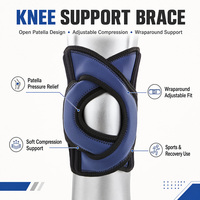 Genouillère de soutien personnalisée en néoprène pour la protection des blessures du ménisque et la fixation articulaire, avec sangle rotulienne spéciale pour le sport