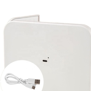 Luz LED recargable portátil, espejo de maquillaje con pantalla táctil regulable, 3 colores, herramienta de belleza cosmética de mesa plegable - Product Image 6