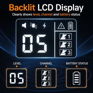 ปลอกคอสุนัขฝึกสอนแบบไร้สาย Perpetual New 2026 พร้อมจอ LCD แสดงผล ควบคุมด้วยรีโมท 3 โหมดฝึกสอนที่ปลอดภัย ปลอกคอไฟฟ้าสำหรับสุนัข - Product Image 3
