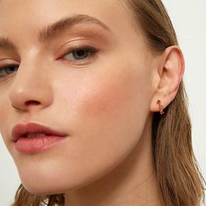 2025 nouveau Style de mode délicat de haute qualité nouveau arrivé paramètres de griffe strass arc-en-ciel diamant boucles d'oreilles clous d'oreille - Product Image 2