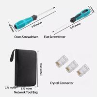 Kit d'outils de réparation de réseau informatique 10 en 1, testeur de câble LAN, coupe-fil, pince, outil de sertissage, ensemble d'outils de bricolage, qualité 1 an