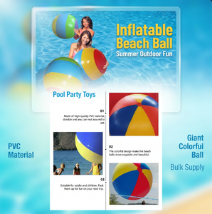 <span class=keywords><strong>Volley</strong></span>-ball de plage gonflable arc-en-ciel de 12 pouces - Jouets gonflables pour piscine, équipement de loisirs aquatiques, fournitures de plage - Product Image 4