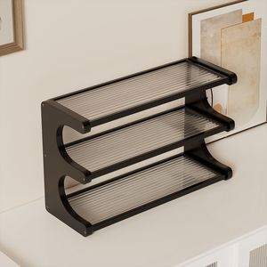 Tabletop storage rack, shelf, tabletop cup holder, <b>teacup</b> holder, water cup holder, coffee cup holder. - Product Image 2