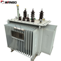 Transformateur de puissance triphasé à huile haute efficacité Wanbo-101 pour distribution moyenne tension 10/20/36 kV vers 400 V 50-2500 kVA
