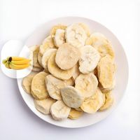 Fabrieksgroothandel Diepvriesgedroogde Bananenplakjes Zonder Toegevoegde Suiker Gezonde Veganistische Fruitsnacks