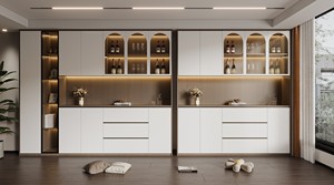 Sang trọng tùy chỉnh Gỗ Tếch phòng khách <span class=keywords><strong>sideboard</strong></span> và nhà hàng tự chọn tủ với ngăn kéo - Product Image 3