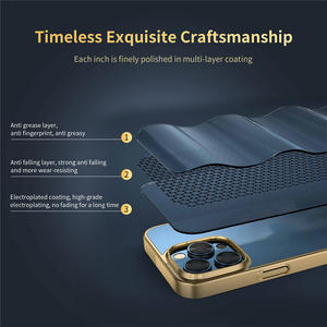 <span class=keywords><strong>Coque</strong></span> de téléphone portable rigide avec cadre galvanisé pour <span class=keywords><strong>iPhone</strong></span> 15 6.1 pouces 14 Plus 13 <span class=keywords><strong>11</strong></span> 12 Pro Max <span class=keywords><strong>coque</strong></span> <span class=keywords><strong>transparente</strong></span> mince - Product Image 4