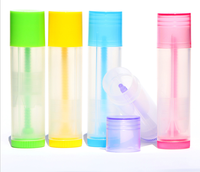 EU-Beauty Échantillon gratuit Récipients de déodorant de haute qualité 15g 15ml Nouveaux tubes de baume à lèvres ovales vides Récipient de déodorant en plastique