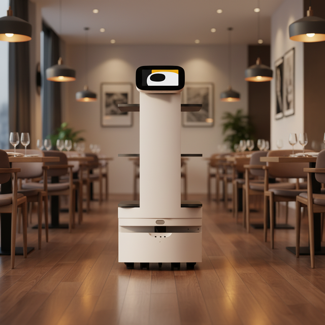D3 Autonomous Food Delivery Robot Multi-Floor Elevator Integration Restaurant Hotel Service Intelligent Obstacle Avoidance