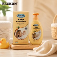BECKON Gel Lavant Bébé Sans Parabène avec Vitamine E 400ml – Nettoyage en Profondeur pour Bébés, Utilisation de la Tête aux Pieds