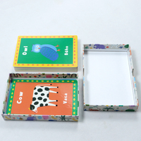 Cartes de jeu éducatives imprimées sur mesure avec des images d'animaux pour enfants - Jouet éducatif