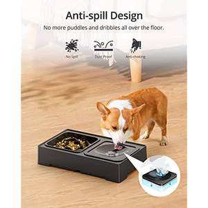 Yükseltilmiş yavaş besleyici köpek maması kaseleri dökülme olmayan köpek su kasesi ayarlanabilir köpek maması kasesi ile yükseltilmiş standı - Product Image 4