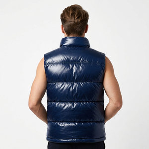 Chaleco Acolchado Impermeable y Cortavientos para Hombre, Ecológico, con Bolsillos Laterales, Relleno 100% Poliéster, Ropa de Invierno para EE. UU. - Product Image 2