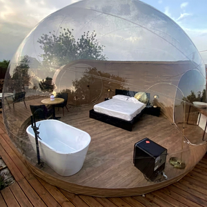 Dôme de Glamping Commercial Gonflable en PVC avec Éclairage LED TE-033 – Couleur Personnalisable, Étanche, Taille sur Mesure - Product Image 1