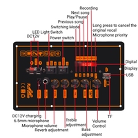 Carte amplificateur récepteur radio numérique USB monocanal avec enregistrement TF, tuner FM, musique sans fil, AUX, pour usage domestique, en fer SZM