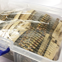 Kit d'assortiment de 1000 résistances 1/2W 5% de 1 Ohm à 1 Mohm, à film de carbone, à montage traversant, 25 valeurs