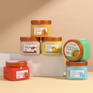 Factory Wholesale 500g Honey <b>Body</b> Coconut Aloe Vera <b>Body</b> <b>Scrub</b> Gel Exfoliating Skin Care Whitening Properties - Product Image 2