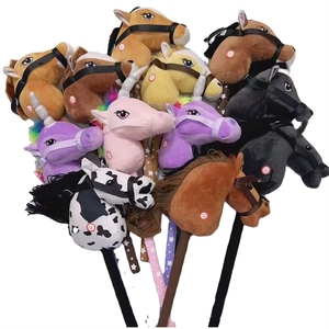 Hot <strong>Sale</strong> Unicorn <strong>Hobby</strong> <strong>Horse</strong> Ride on Stick Head Plush Toy 70cm with <strong>Horse</strong> Sounds - Product Image 1