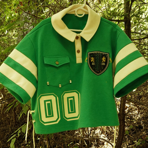 Manufacturer Custom Oversize 100% Cotton Cropped Soccer Jersey Boxy Button Polo t Shirts Embroidery Men's Shirt
