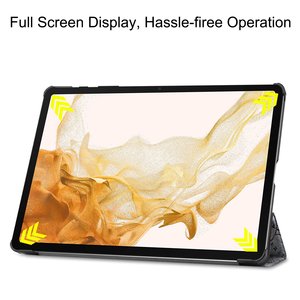Funda de cuero PU para Samsung Galaxy Tab S8 Plus <span class=keywords><strong>sm</strong></span>-x800 <span class=keywords><strong>SM</strong></span>-<span class=keywords><strong>X806</strong></span>, 12,4 pulgadas, triple pliegue, novedad - Product Image 3