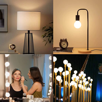 6W 7W 8W E27 Base Globe Forme Lampe G45 G80 G95 G125 Verre Dépoli Vintage LED Edison Ampoules