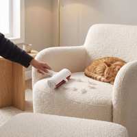 Rouleau anti-poils portable multi-surfaces, réutilisable pour enlever les poils de chat et de chien, adapté aux meubles et aux canapés