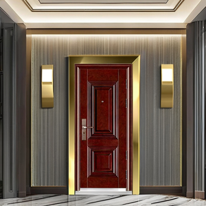 CHANGYI中国现代成品钢制防盗别墅门，具有隔音防水功能，3年保修，侧向开启 - Product Image 1