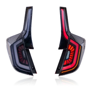 ไฟท้ายรถยนต์ TYPY แบบดัดแปลง LED ไฟท้ายแบบมีไฟวิ่งกลางวัน ไฟเลี้ยว ไฟเบรก สำหรับรถยนต์ HONDA FIT GK5 ปี 2014-2019 - Product Image 6