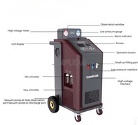 Machine de récupération, recyclage et recharge de réfrigérant avec armoire métallique épaissie, roulettes amortissantes et fonctionnement stable