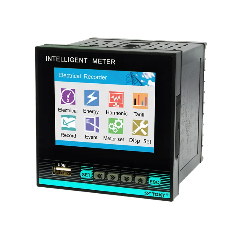 Hot Sale Smart Electrical SUB Digital DC Energy Meter Lcd Multi Function 3 Phase Digital Electric Power Meter With RS485