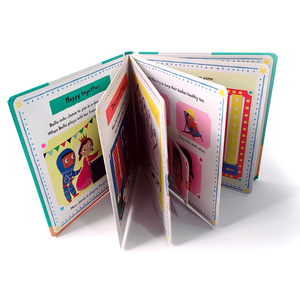Khi tôi đang hạnh phúc đầu tùy chỉnh trẻ em Sách in ấn Board bìa cứng sách cho trẻ em đẩy kéo trượt cuốn sách - Product Image 6