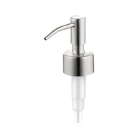 Pompe à lotion en acier inoxydable 28/400 2cc, tête de pompe de remplacement pour distributeur de savon, pompe manuelle pour salle de bain