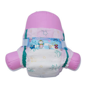 Precio económico, pañal desechable para bebé, lámina trasera <span class=keywords><strong>de</strong></span> PE, cinta Frontal impresa superabsorbente, pañal, prevención <span class=keywords><strong>de</strong></span> fugas 3D, bebé encantador - Product Image 1