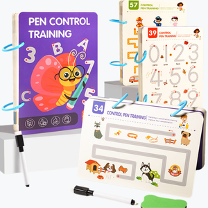 رسم بطاقة خط التحكم في مرحلة ما قبل المدرسة ، قابلة للمسح ، لغز التعليم المبكر للأولاد والبنات ، ألعاب رسم - Product Image 1