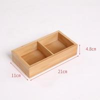 Plateau en bambou éco-responsable et durable à 9 compartiments pour la maison et les fêtes, certifié FSC, vaisselle en bois durable pour le rangement et le service