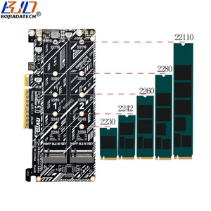 Tarjeta Adaptadora de Expansión PCIe X8 GEN5 PCI-E 5.0 <span class=keywords><strong>8X</strong></span> a 2 * NGFF M.2 M-Key para SSD NVME M2 2280 22110 - Product Image 3