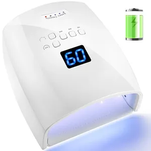 Rechargeable UV LED <b>Lamp</b> for Nails <b>Wireless</b> Gel Polish Nail Dryer Pedicure Manicure Light Cordless LED Nail <b>Lamp</b> For Manicure - Product Image 1