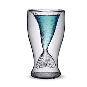 Tasses de noël en verre borosilicate, à <span class=keywords><strong>double</strong></span> <span class=keywords><strong>paroi</strong></span>, borosilicate, originales, pour hommes - Product Image 4
