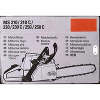 MS250 Benzinbetriebene Kettensäge 45,4cc Leistungsstarke Holzfällersäge Holzschneidemaschine Benzinbetriebene Hochastsäge