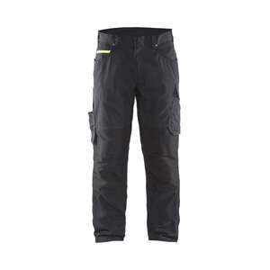 BLAKLADER - 149513309933C44 Pantalon de service stretch Noir/Jaune-PANTALON DE TRAVAIL EAN 7330509544303 PANTALON DE TRAVAIL CARGO - Product Image 1