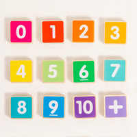 Horloge en bois pour enfants grenouille doigt mathématiques apprentissage jouet Montessori jouets éducatifs comptage des doigts manipulations mathématiques